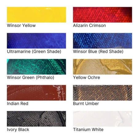 Set Introduttivo Colori a Olio Artists Winsor&Newton, 10 colori da 21ml