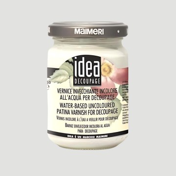 Vernice Invecchiante Incolore all'Acqua Idea Decoupage Maimeri