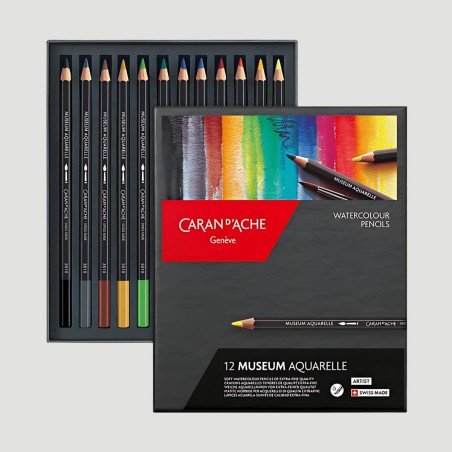 Confezione 12 Matite Colorate Acquerellabili Museum Caran d'Ache