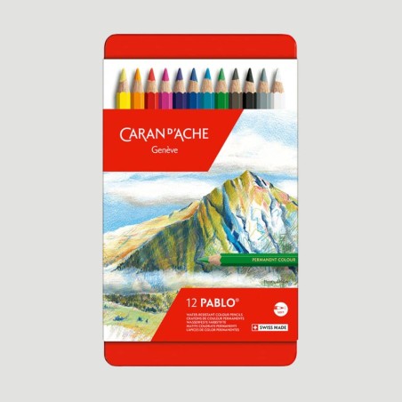Caran d'Ache Confezione Matite Colorate Caran d'Ache Pablo, 12, 18, 30, 40, 80 e 120 colori