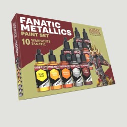 Set 10 Colori Metallici Warpaints Fanatic The Army Painter, formato 18ml