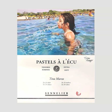 Sennelier Set 24 Pastelli Morbidi Sennelier, Selezione Speciale Tonalità Tenue e Incarnato