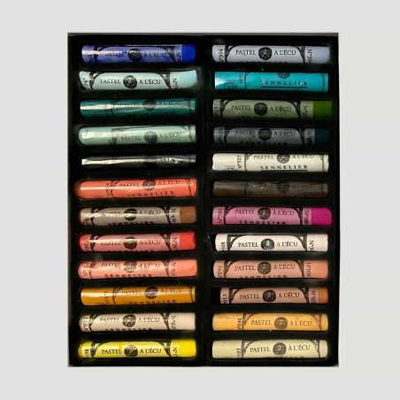 Sennelier Set 24 Pastelli Morbidi Sennelier, Selezione Speciale Tonalità Tenue e Incarnato