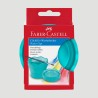 Bicchiere per l'acqua Clic&Go Faber-Castell, in Silicone Turchese