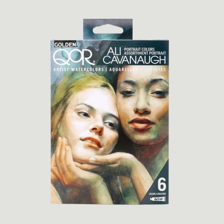 Set 6 Acquerelli QoR Golden, Colori Ritratto 5ml Ali Cavanaugh