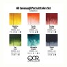 Set 6 Acquerelli QoR Golden, Colori Ritratto 5ml Ali Cavanaugh