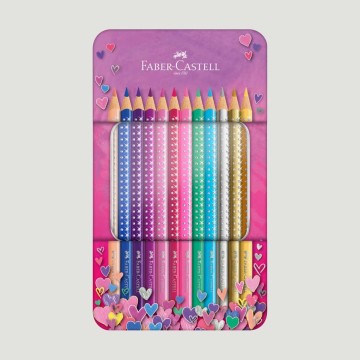 Set 12 Matite Colorate Sparkle Faber-Castell