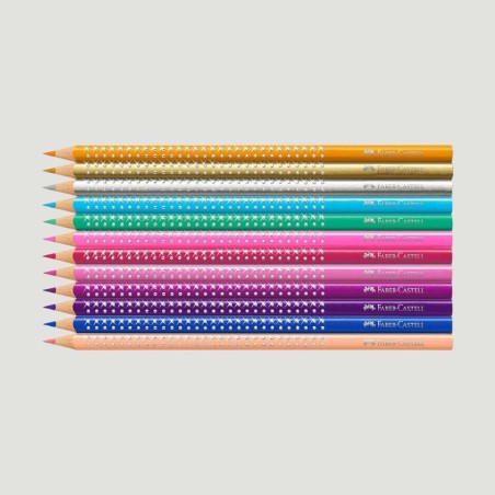 Set 12 Matite Colorate Sparkle Faber-Castell