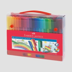 Confezione 60 Pennarelli Connector Faber-Castell