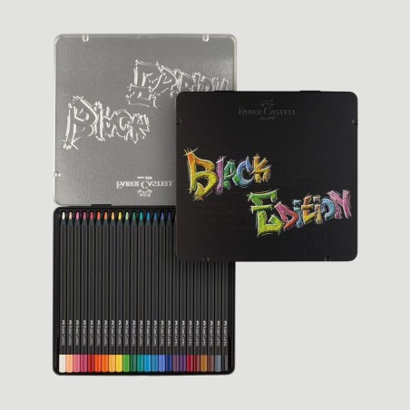 Confezione 24 Matite Colorate Black Edition Faber-Castell