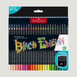 Confezione 50 Matite Colorate Black Edition Faber-Castell