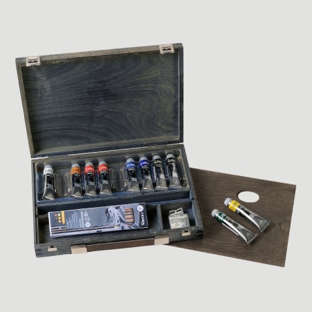 Cassetta in Legno Olio Classico Maimeri, 10 tubetti da 20ml