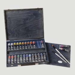 Cassetta in Legno Olio Classico Maimeri Vintage, 26 tubetti da 20ml