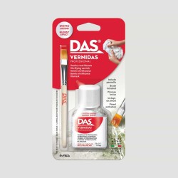 Confezione Vernice Protettiva Vetrificante DAS Vernidas Professional, formato 75ml con pennello