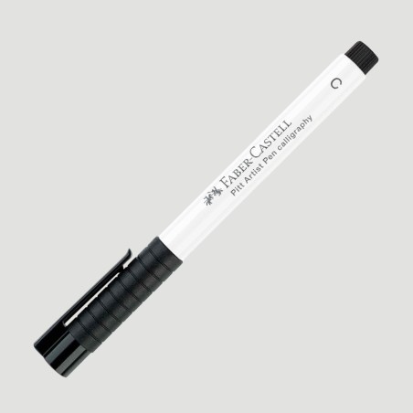 Penna Pitt Artist Pen Bianca Faber-Castell, 2 Punte