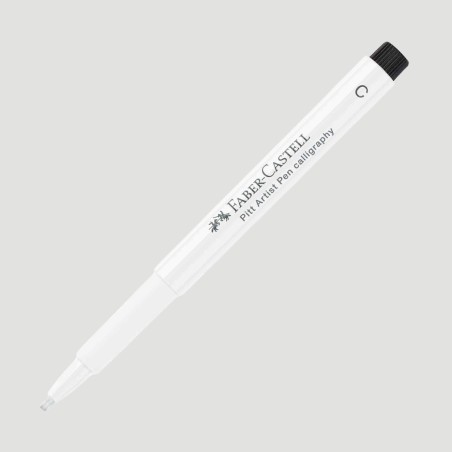 Penna Pitt Artist Pen Bianca Faber-Castell, 2 Punte