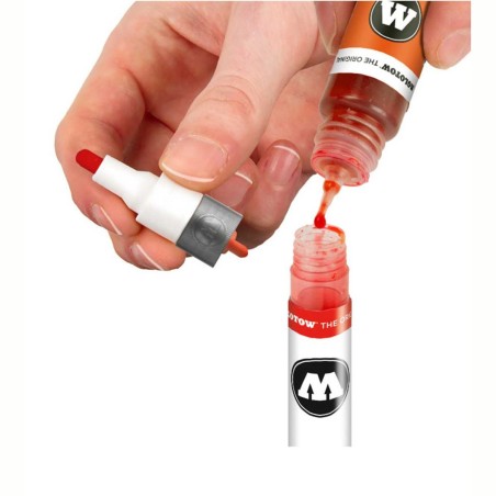 Marker Vuoto Ricaricabile Twin Empty Pump Marker Moltow, Doppia punta da 1,5mm e da 4mm