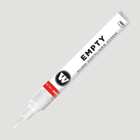 Marker Vuoto Ricaricabile Molotow Empty Pump Softliner, punta scalpello da 2mm