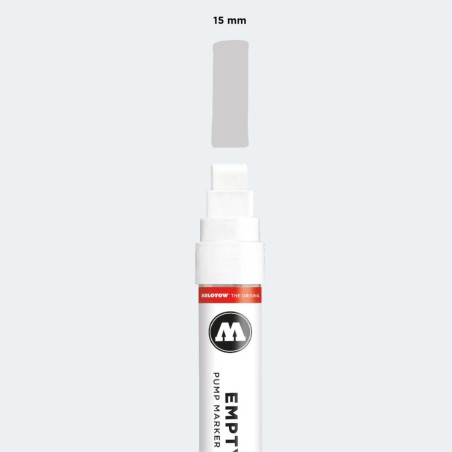Marker Vuoto Ricaricabile Molotow Empty Pump Marker, punta larga 15mm e serbatoio da 20ml