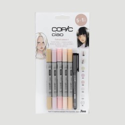 Set Toni Pelle Marker Copic Ciao - confezione 5 Marker + Liner 0.3mm