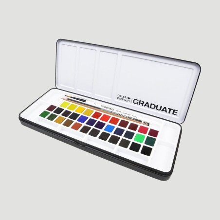 Set Acquerelli Graduate Daler Rowney, 36 mezzi godet