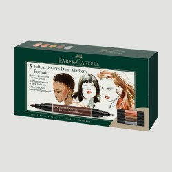 Confezione 5 Pitt Artist Pen Dual Marker, colori ritratto