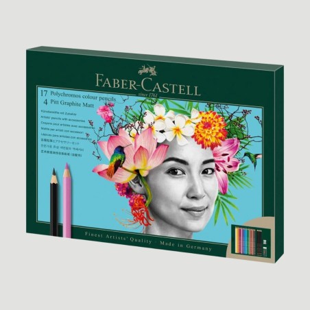 Confezione Matite Colorate Polychromos e Matite Pitt Graphite Matt, 23 pezzi