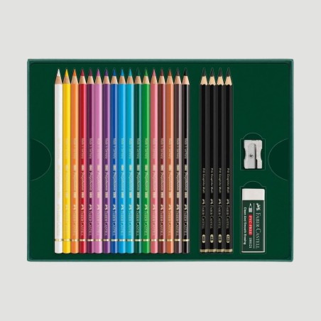 Confezione Matite Colorate Polychromos e Matite Pitt Graphite Matt, 23 pezzi