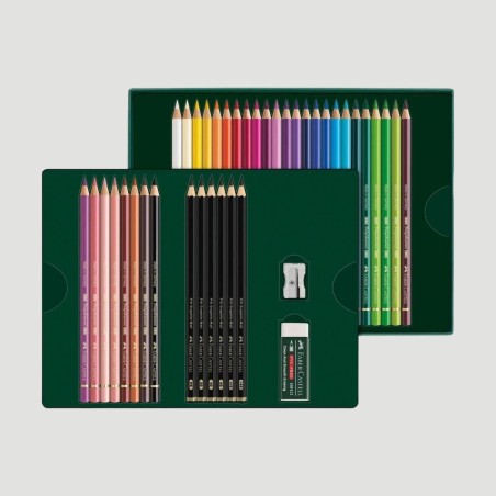 Confezione Matite Colorate Polychromos e Matite Pitt Graphite Matt, 40 pezzi