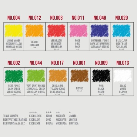 Confezione Matite Pastello Conté à Paris, 12, 24 e 48 colori