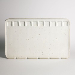 Tavolozza In Ceramica Large Vanilla Fatta a Mano Myuras, Formato 27,5x16,5cm