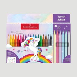 Confezione 24 Pennarelli Unicorno Faber-Castell