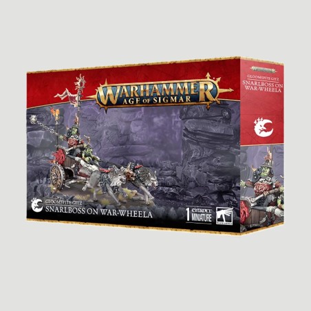 Gloomspite Gitz: Snarlboss su War-Wheela, Confezione Warhammer Age Of Sigmar