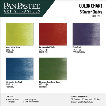 Starter Set Shades PanPastel, 5 colori vibranti