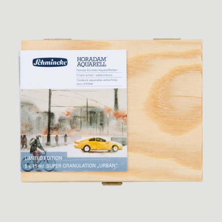Set Acquerelli Horadam Super Granulati Serie URBAN, 5 tubetti da 15ml