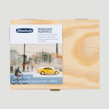 Set Acquerelli Horadam Super Granulati Serie URBAN, 5 tubetti da 15ml