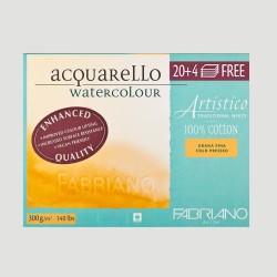 Blocco Fabriano Artistico Traditional White, Grana Fine da 300gr