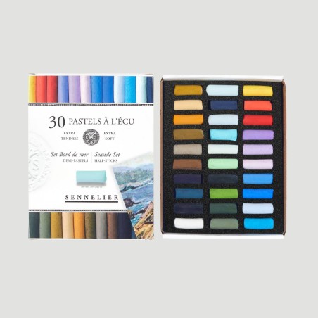 Set Mezzi Pastelli Morbidi Sennelier, 30 Colori per realizzare paesaggi Marini