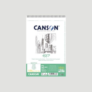 Album da Disegno Spiralato Canson 1557, Grammatura 120gr
