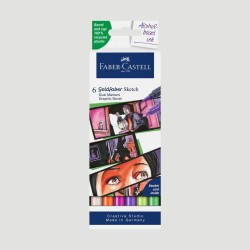 Set 6 Sketch Marker Goldfaber Graphic Novel Faber-Castell