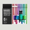 Set 6 Colori Acrilici Metallici Liquitex Basics, formato 22ml