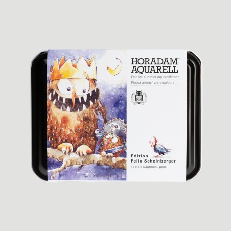 EDIZIONE LIMITATA Felix Scheinberger Set Acquerelli Horadam Schmincke, 12 Mezzi Godet