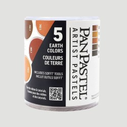 Earth Colors Set PanPastel, 5 Tonalità Terra