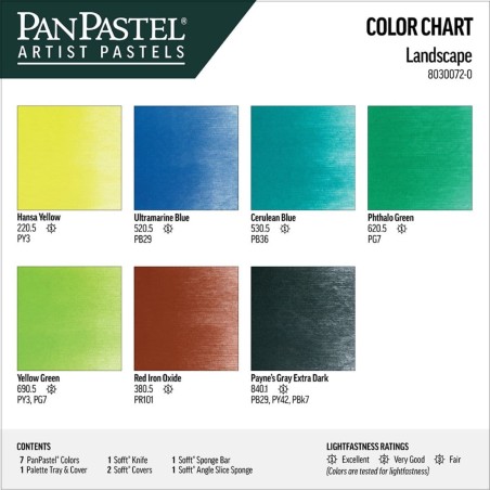 Landscape Set PanPastel, 7 Colori Paesaggio