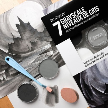 Grayscale Set PanPastel, 7 Tonalità di Grigio