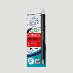 Confezione 4 Fineliner Premium STABILO, Tratto Fine 0,4mm