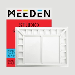 Tavolozza in Porcellana Rettangolare L Meeden, dimensioni 25x33cm