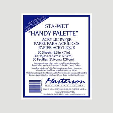 Confezione 30 Fogli per Handy Wet Palette Masterson, formato da viaggio