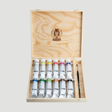 Confezione Acrilico Accademia - Set in Legno Schmincke