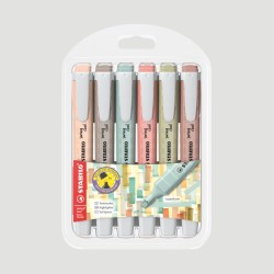 Confezione 6 Evidenziatori Swing Cool NATUREcolors STABILO